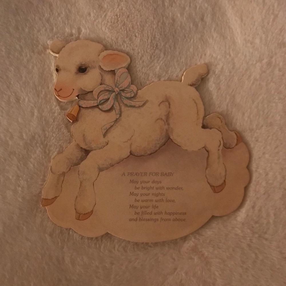 Vintage “A PRAYER FOR BABY” Hallmark Plaque DE8504 - Picture 2 of 9